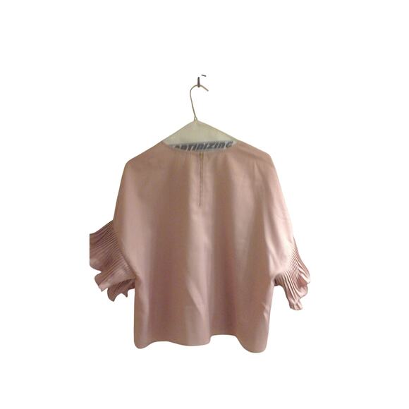 Love Letter Collection Blouse Women's size small Pink Top, Short, Ruffle sleeve - Picture 2 of 4